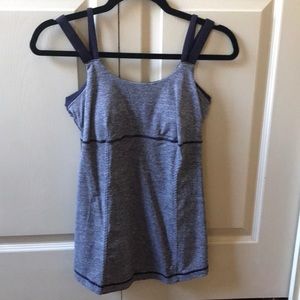 Purple and gray lululemon tank